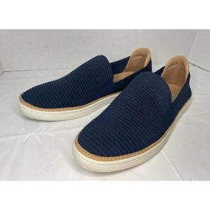 UGG Sammy Chevron Navy Blue Slip Ons, Women’s 8